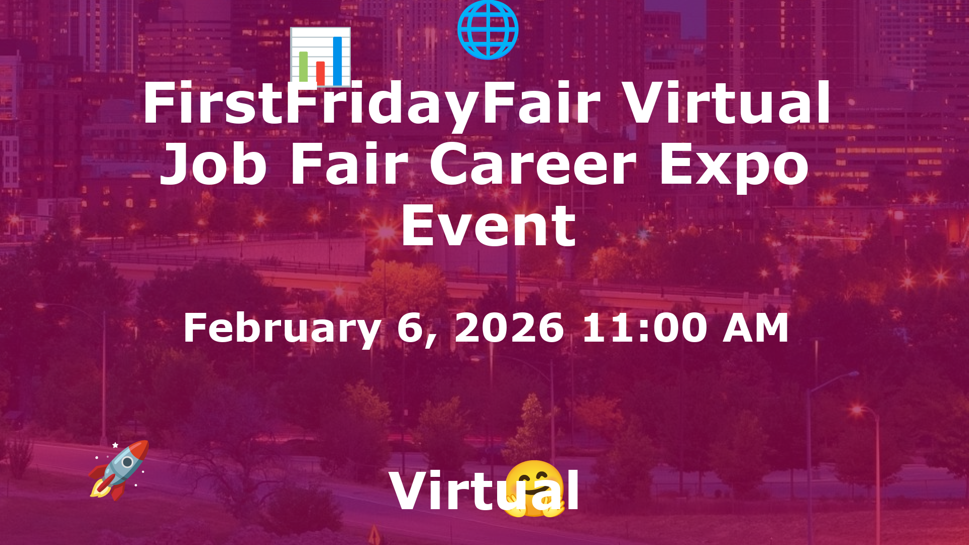 FirstFridayFair Virtual Job Fair Career Expo Event event image